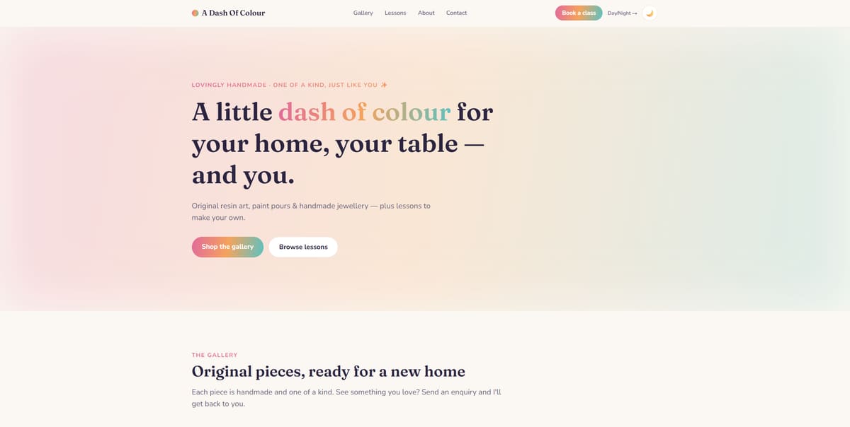 Screenshot of A Dash Of Colour